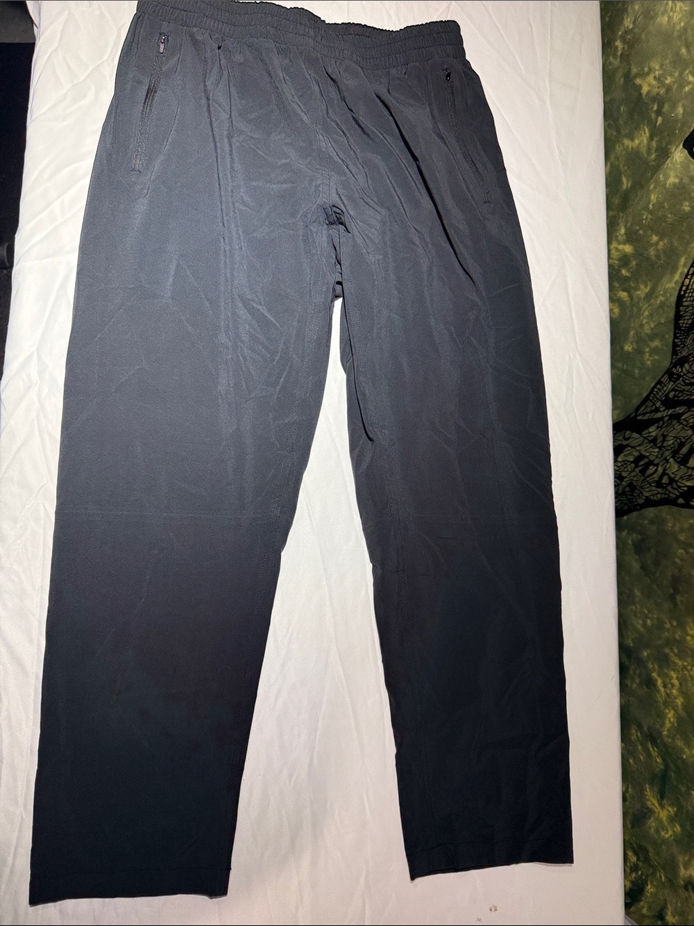 Outdoor Voices Women’s Small Zephy   Black Elastic-Waist Casual Pants A